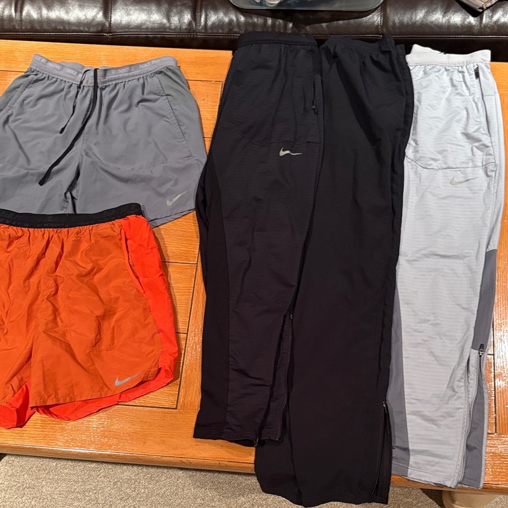 Nike Men's Shorts and Pants - Orange, Black, Gray